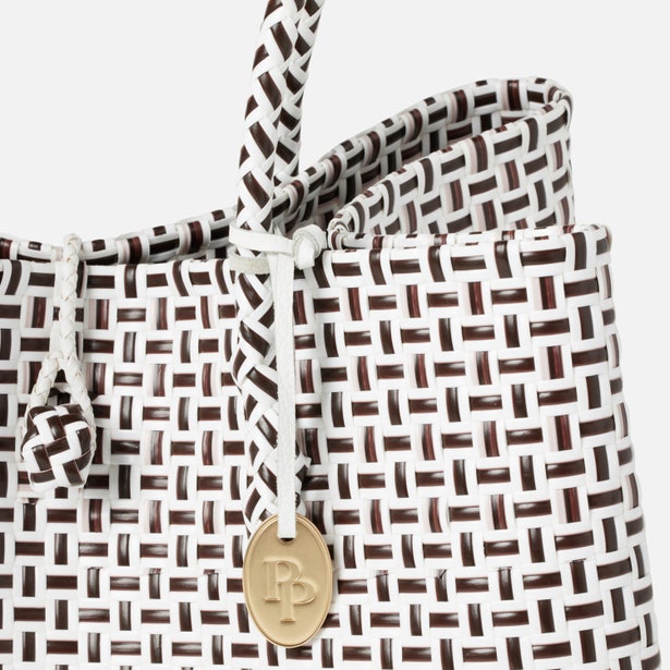 Izmir Large in Brown/White Recycled Plastic