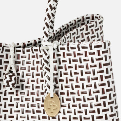 Izmir Large in Brown/White Recycled Plastic