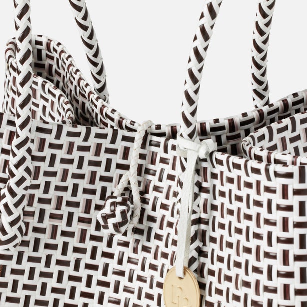 Izmir Large in Brown/White Recycled Plastic