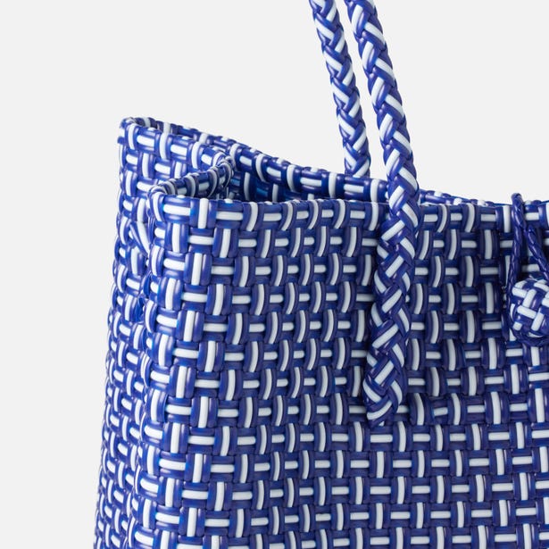 Izmir Large in Navy/White Recycled Plastic