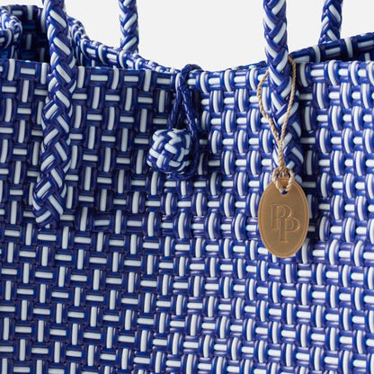 Izmir Large in Navy/White Recycled Plastic
