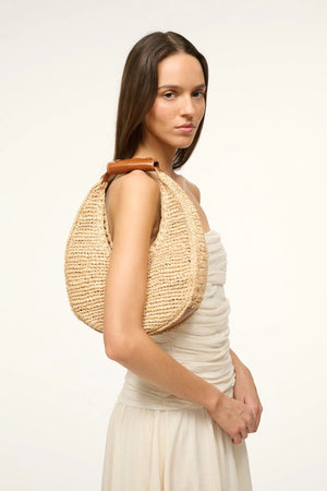 Moon Raffia Bag in Natural