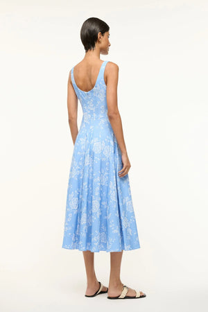 Wells Dress in Blue Rose