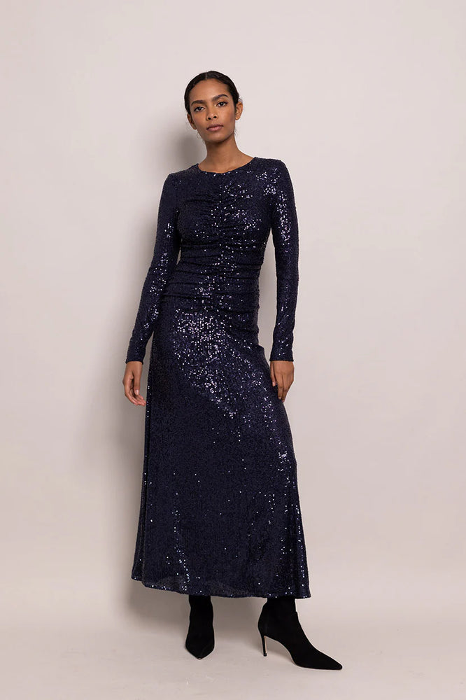 Maisy Dress in Midnight Sequins