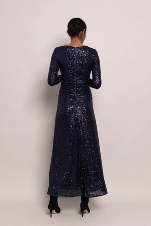 Maisy Dress in Midnight Sequins