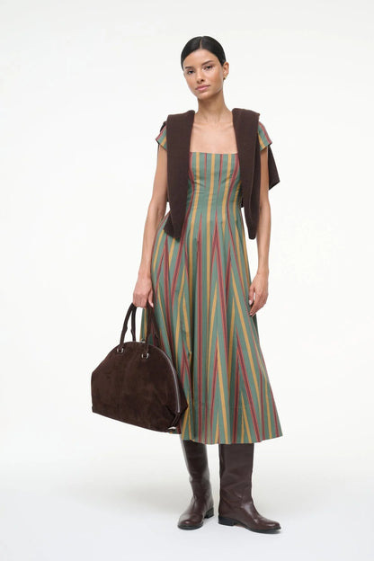 Short Sleeve Wells Dress in Trailblazer Stripe