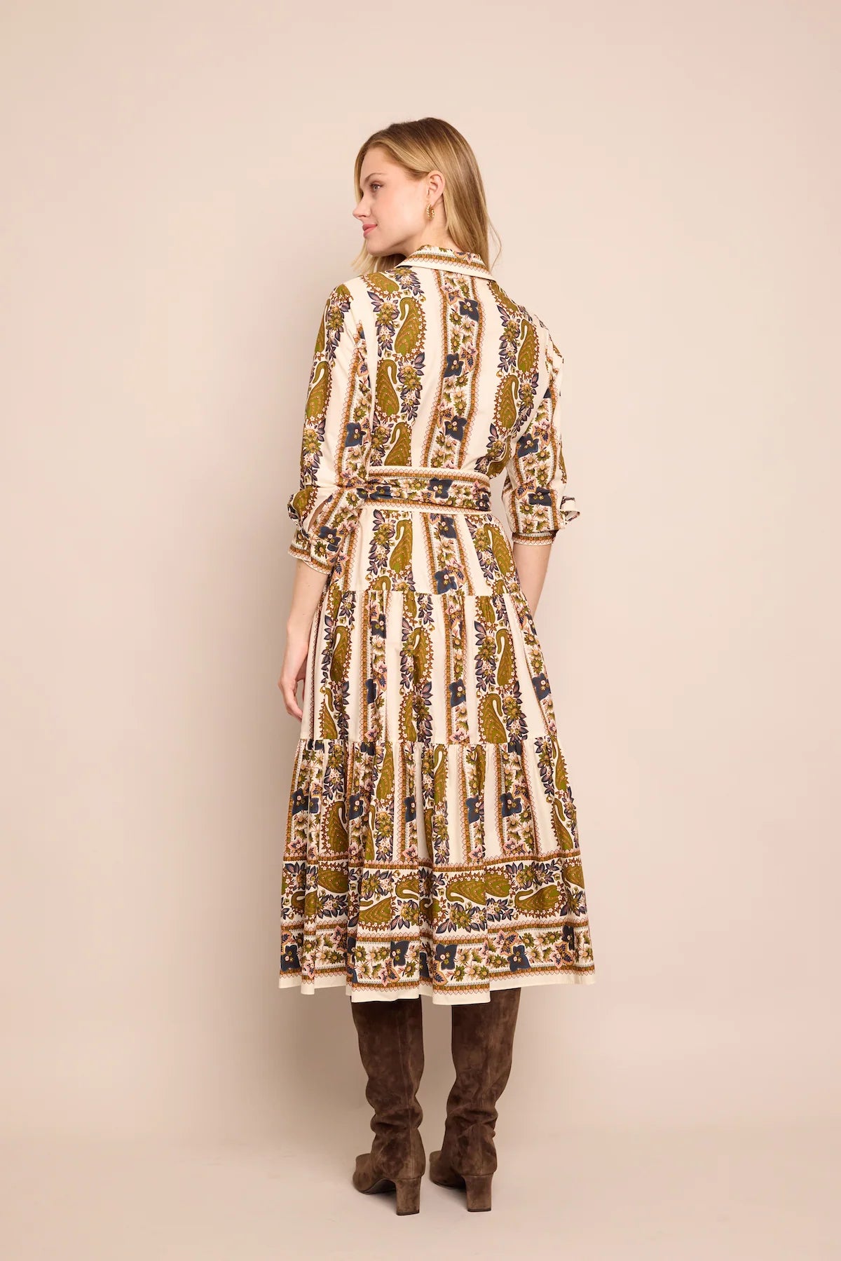 Lolita Dress in Paisley Trail Ivory