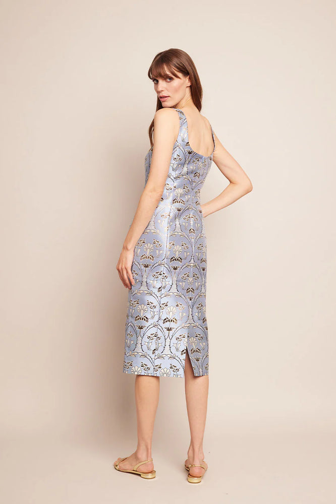 Carlie Dress in Arcada Light Blue