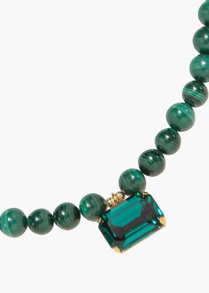 Sidonie Necklace in Malachite