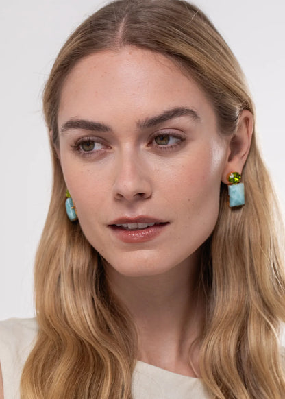 Alette Earrings in Larimar