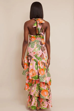 Perla Dress in Avery Floral Pink
