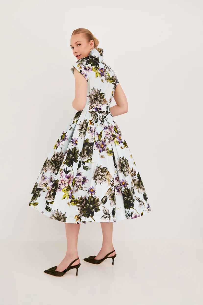 Octavia Dress in Margaux Bloom Blue