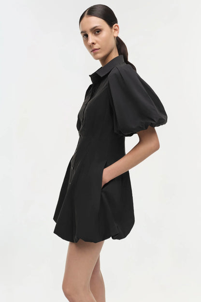Signature Cleo Mini Dress in Black