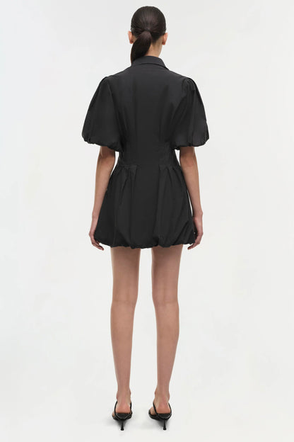 Signature Cleo Mini Dress in Black