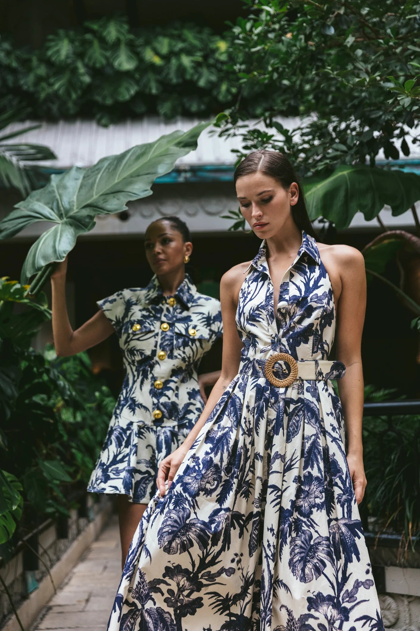 Ryce Dress in Fauna Floral Navy