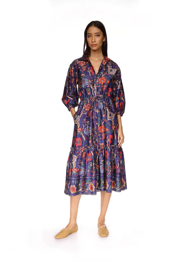 Hutton Dress in Evening Baroque Floral