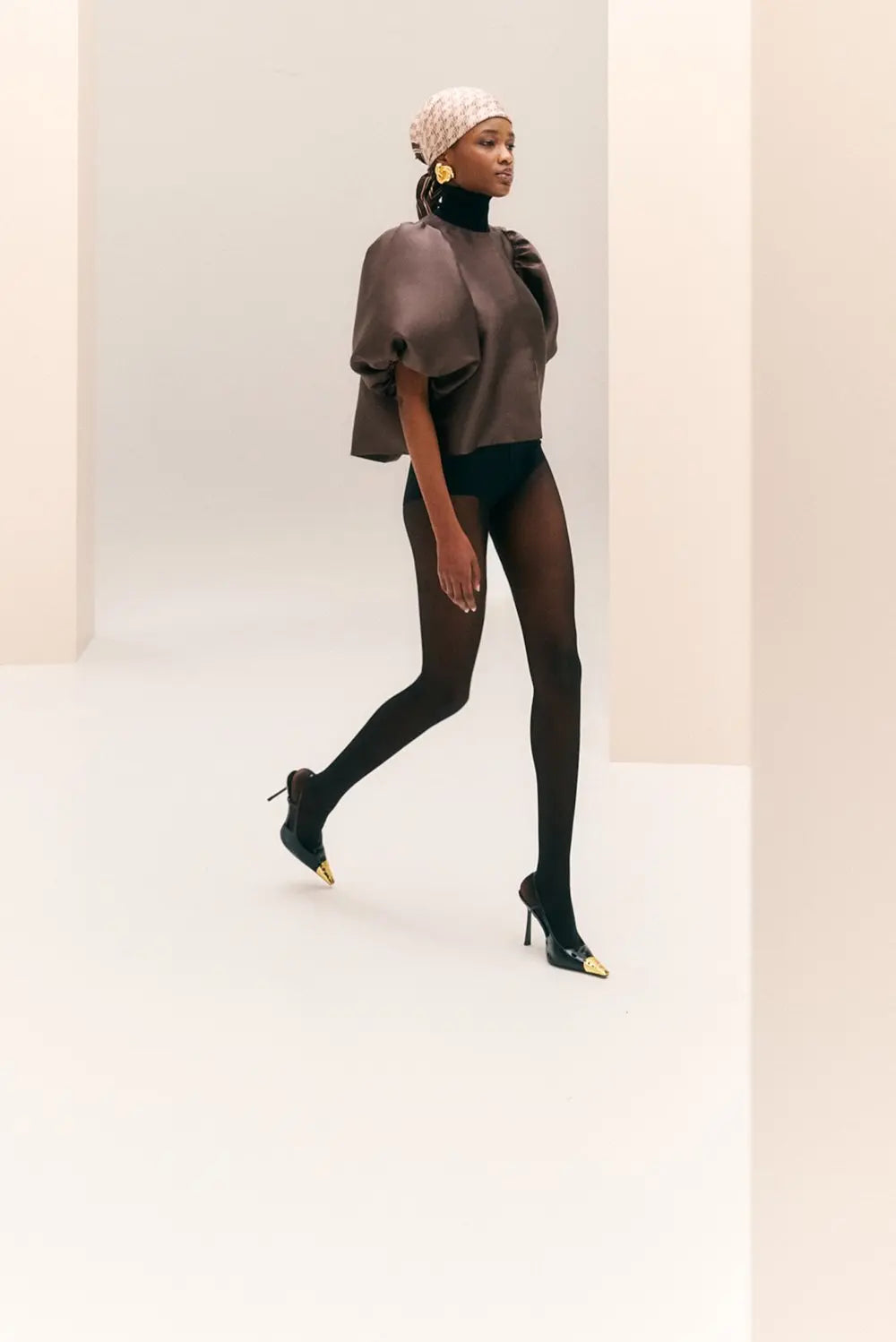 Cleo Blouse in Chocolate Brown