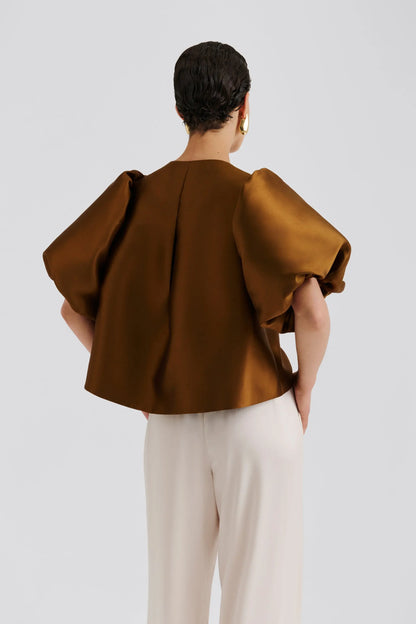 Cleo Blouse in Amber