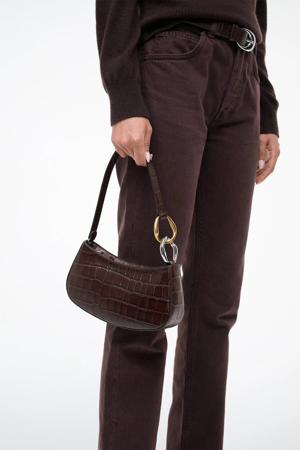 Ollie Bag in Espresso Croco