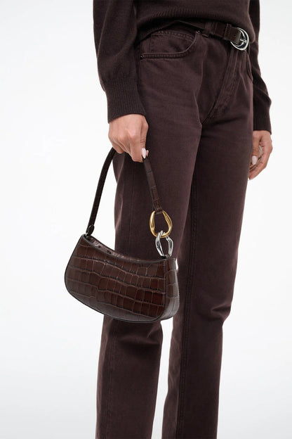 Ollie Bag in Espresso Croco