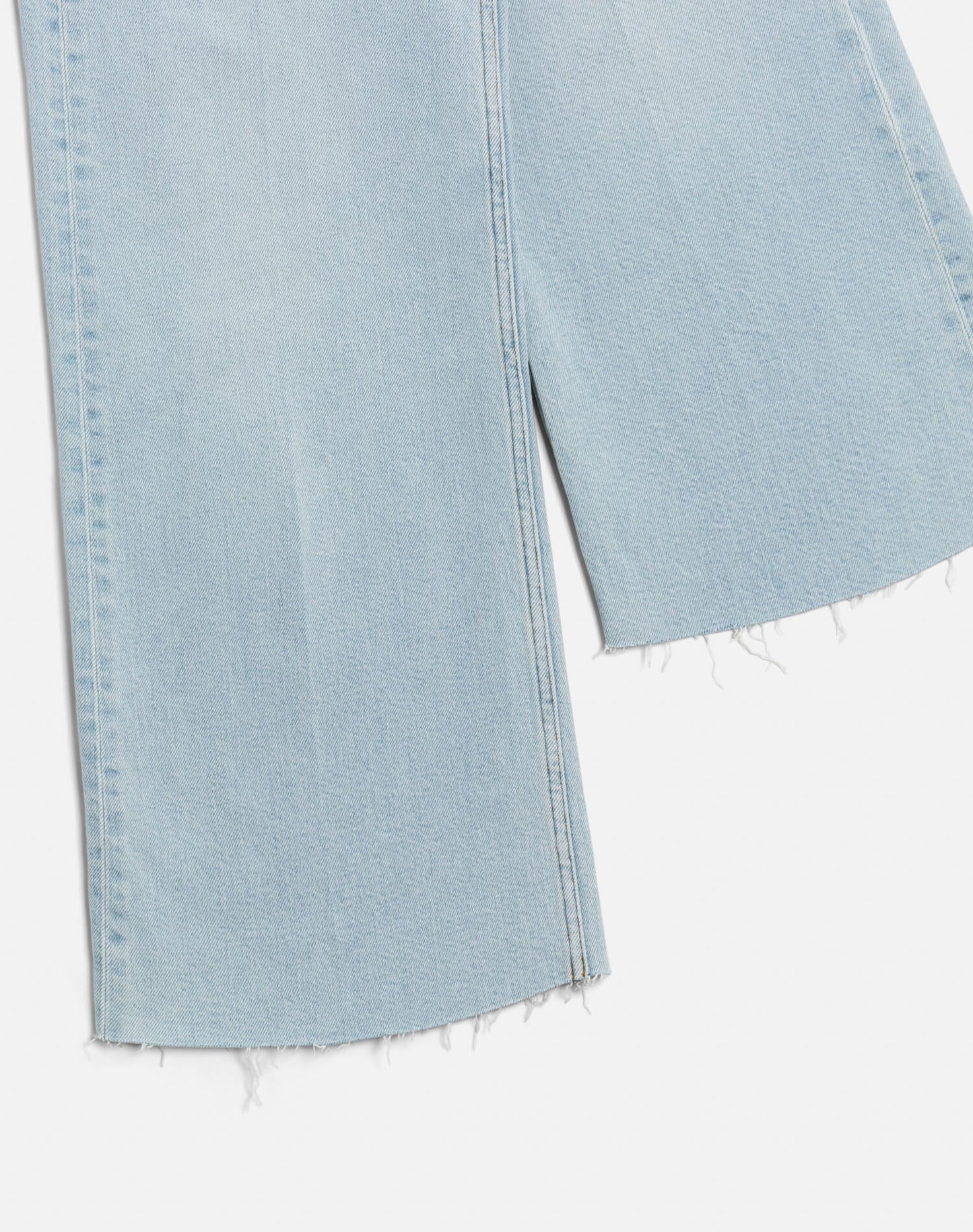 Comfort Stretch Mid Rise Wide Leg Crop in Ola Indigo