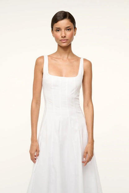 Wells Dress in White