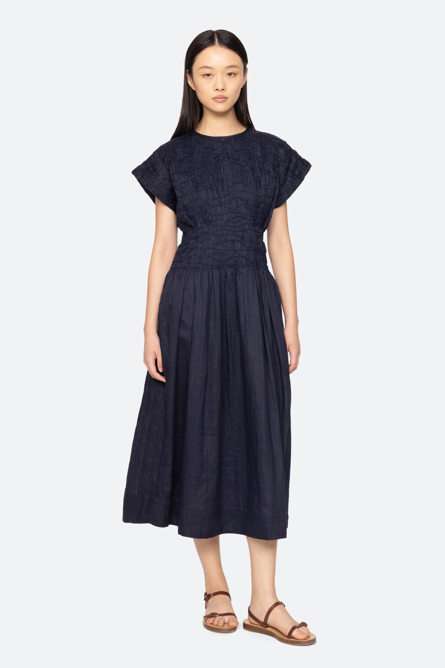 Imogen Dress in Navy