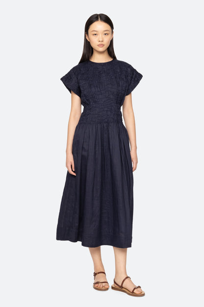 Imogen Dress in Navy