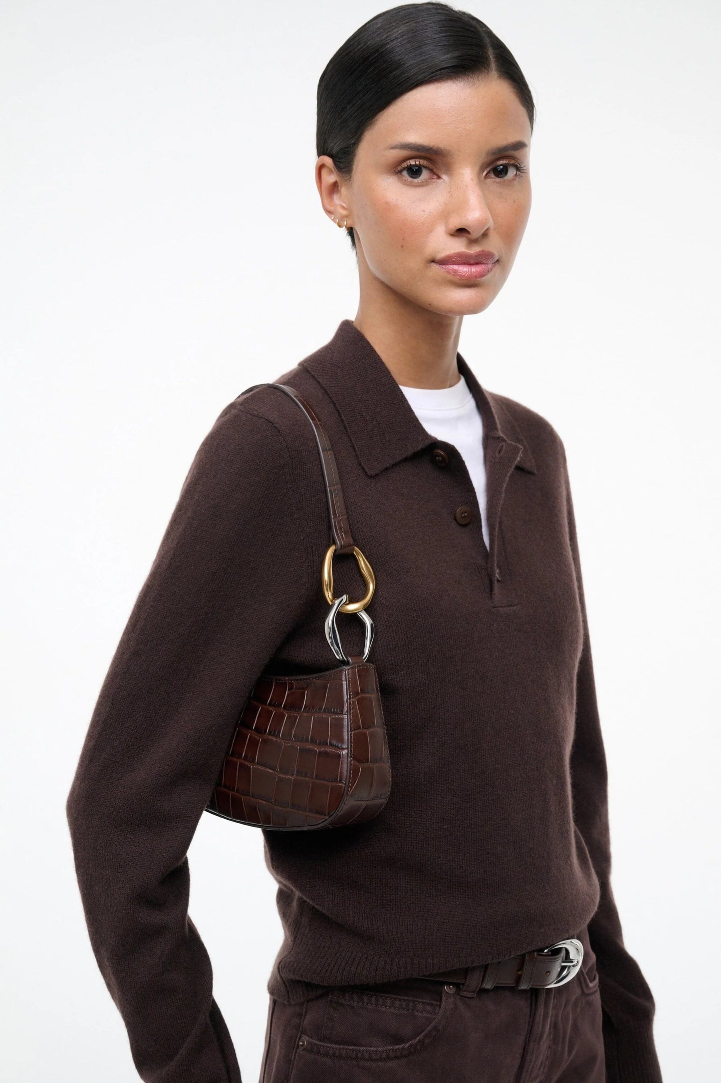 Ollie Bag in Espresso Croco