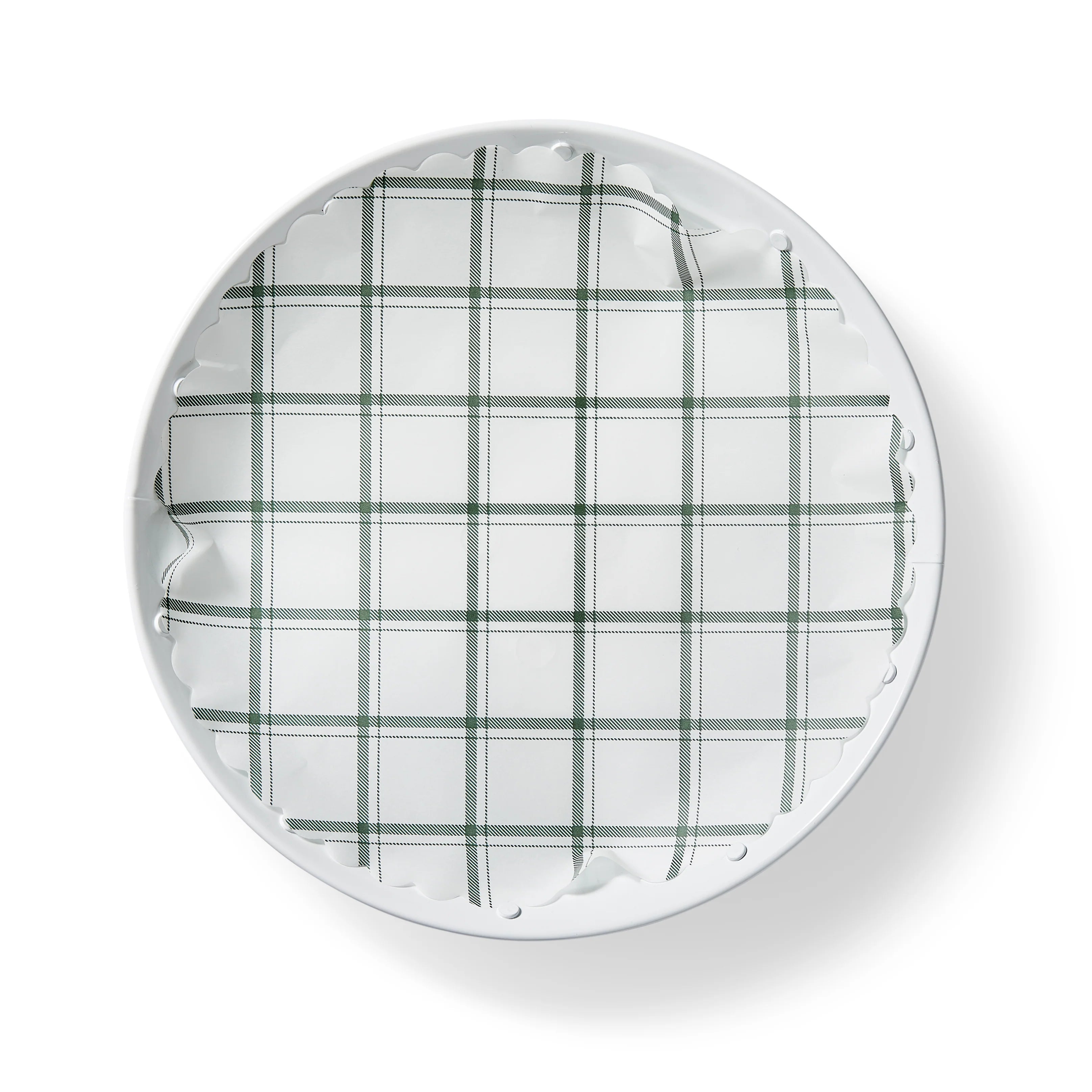 "Tahoe Pine" Green Plaid Flat Plate Liners - Thumbnail 2