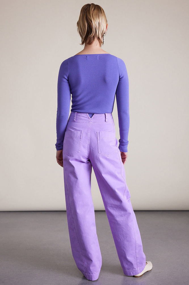 Meridian Pants in Sheer Lilac