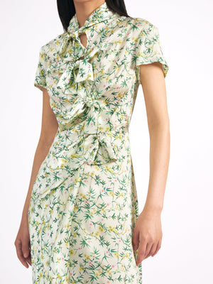 Kelly Dress in Tusk Spring Flowers