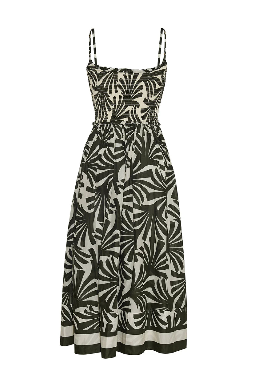 Carmen Dress in Catalina Olive
