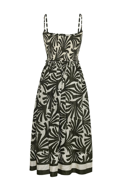 Carmen Dress in Catalina Olive