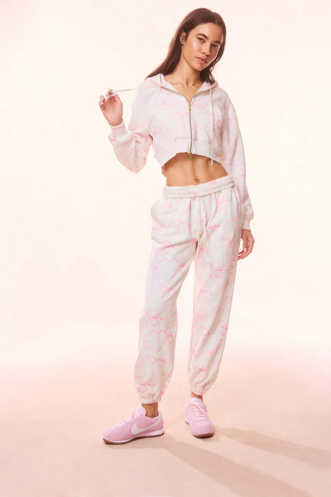 Lillia Cotton Bow Sweatpant