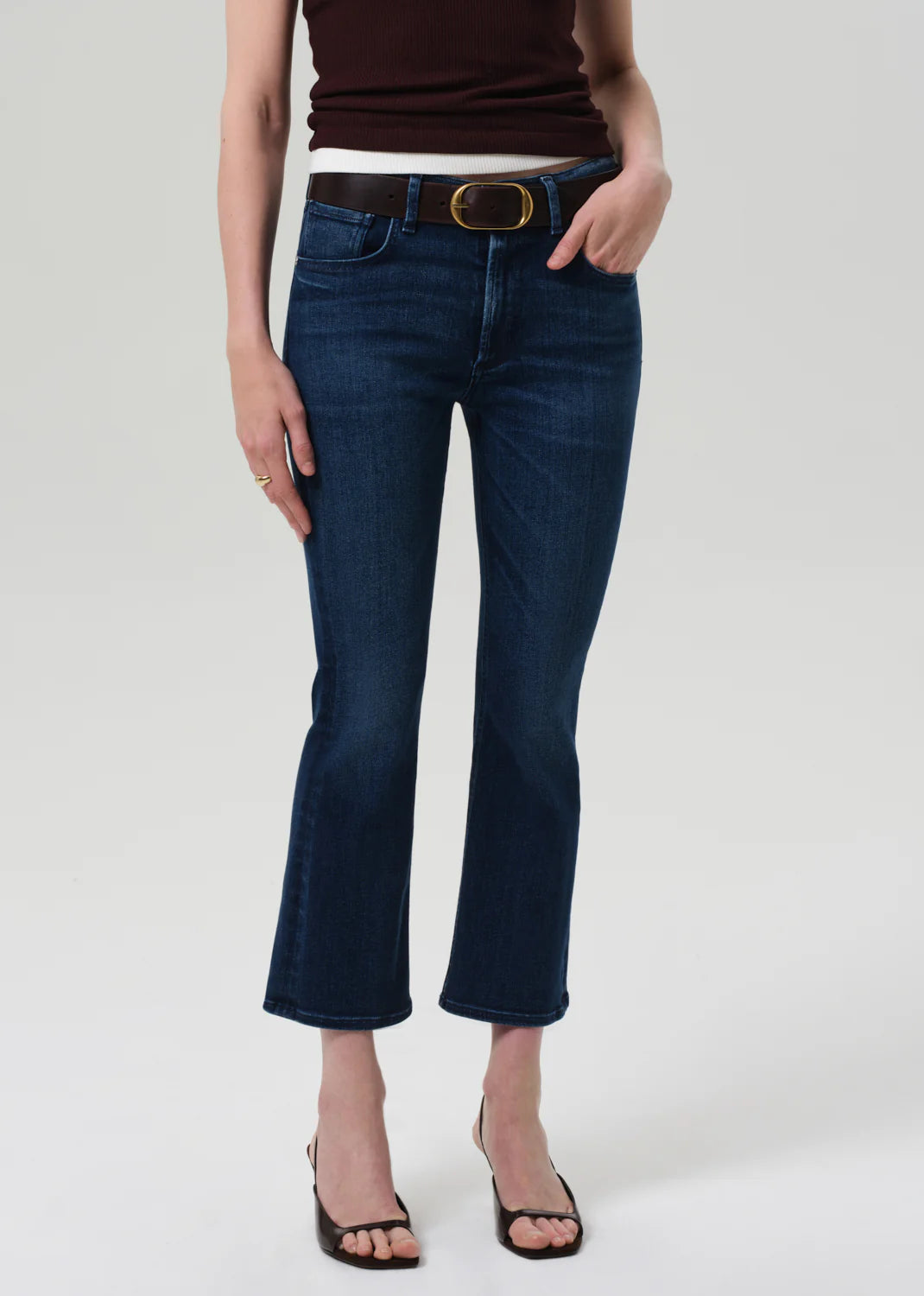 Isola Mid Rise Cropped Boot in Regency