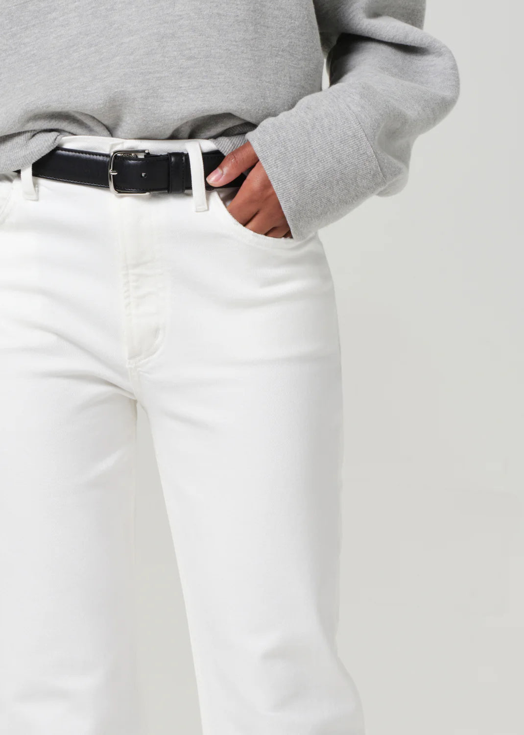 Isola Mid Rise Cropped Boot in Soft White