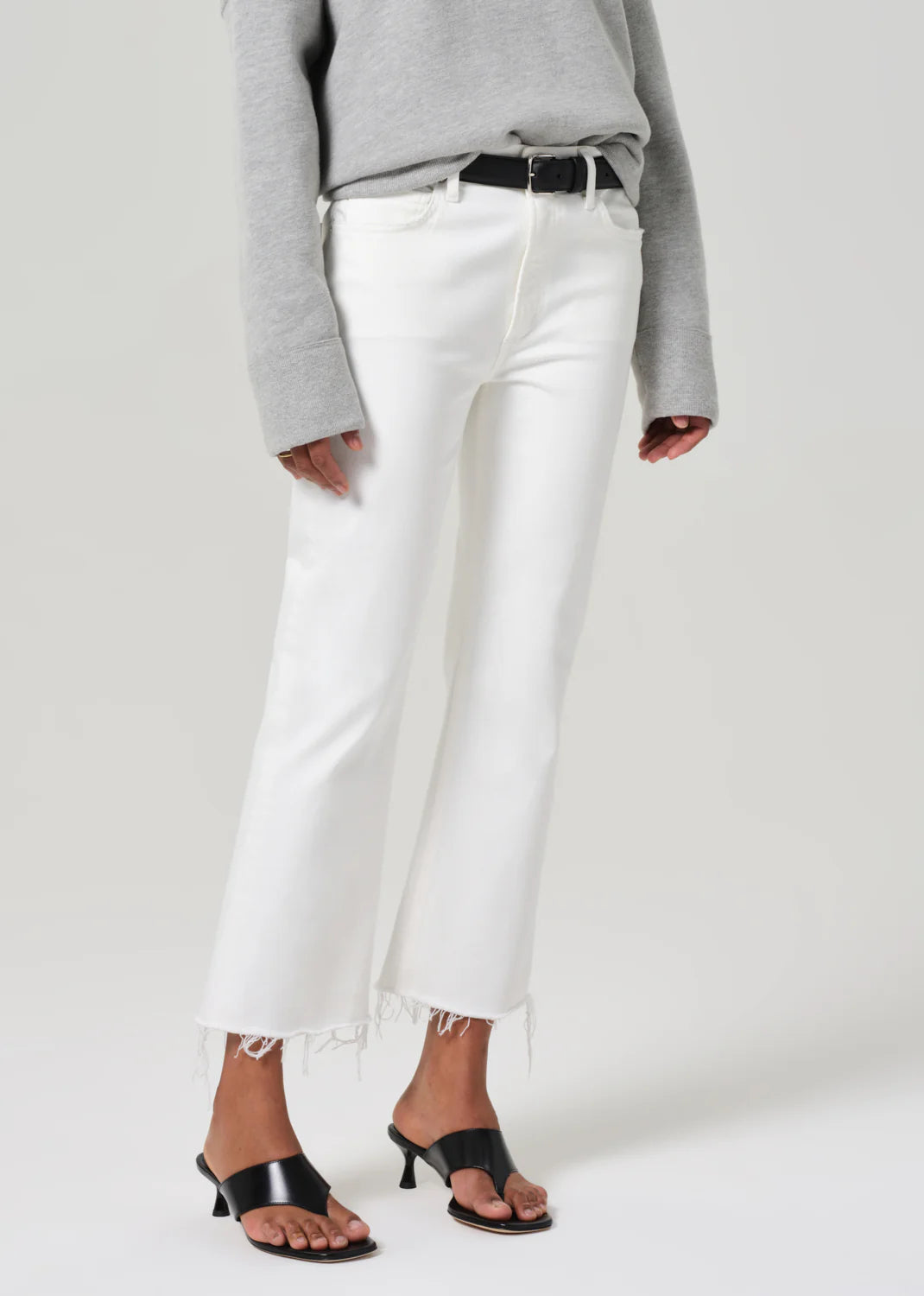 Isola Mid Rise Cropped Boot in Soft White