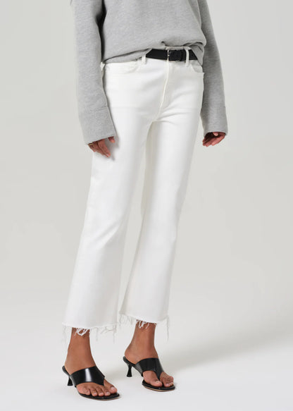 Isola Mid Rise Cropped Boot in Soft White