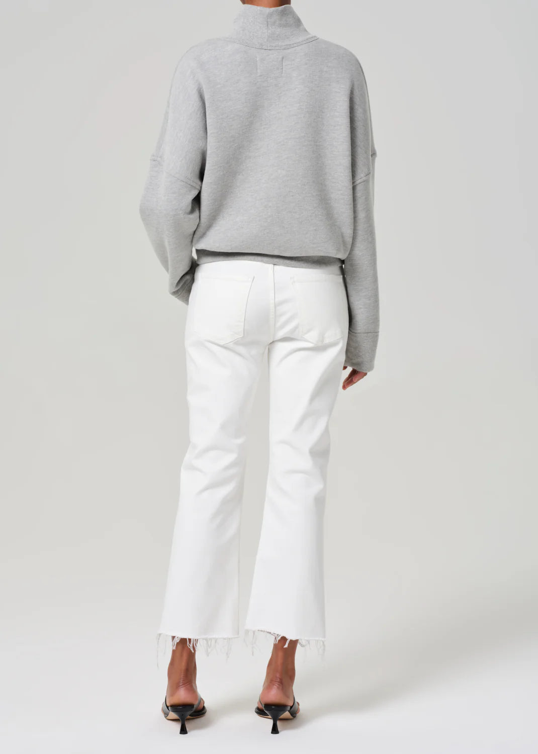 Isola Mid Rise Cropped Boot in Soft White