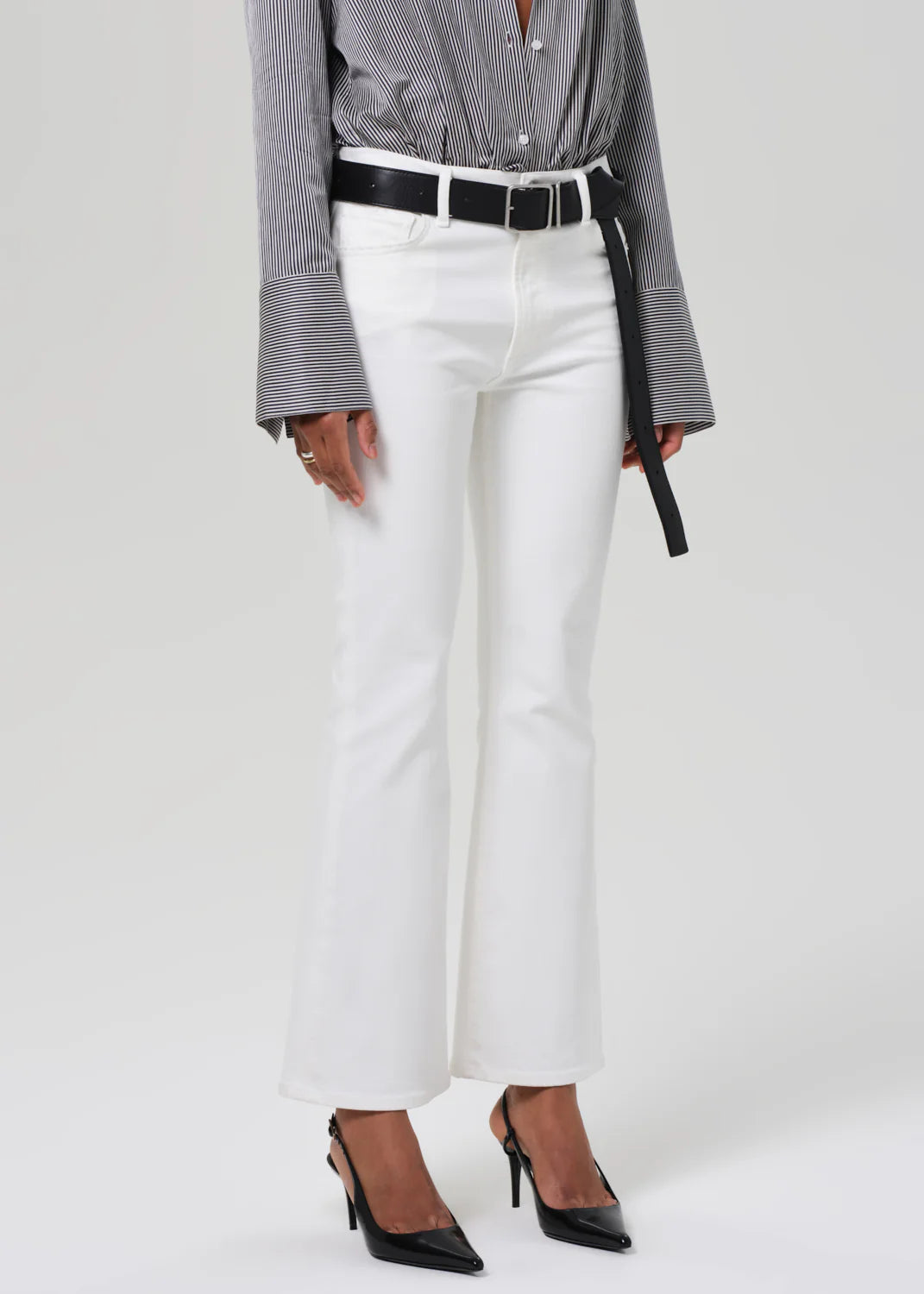 Lilah High Rise Bootcut 32.5" in Soft White