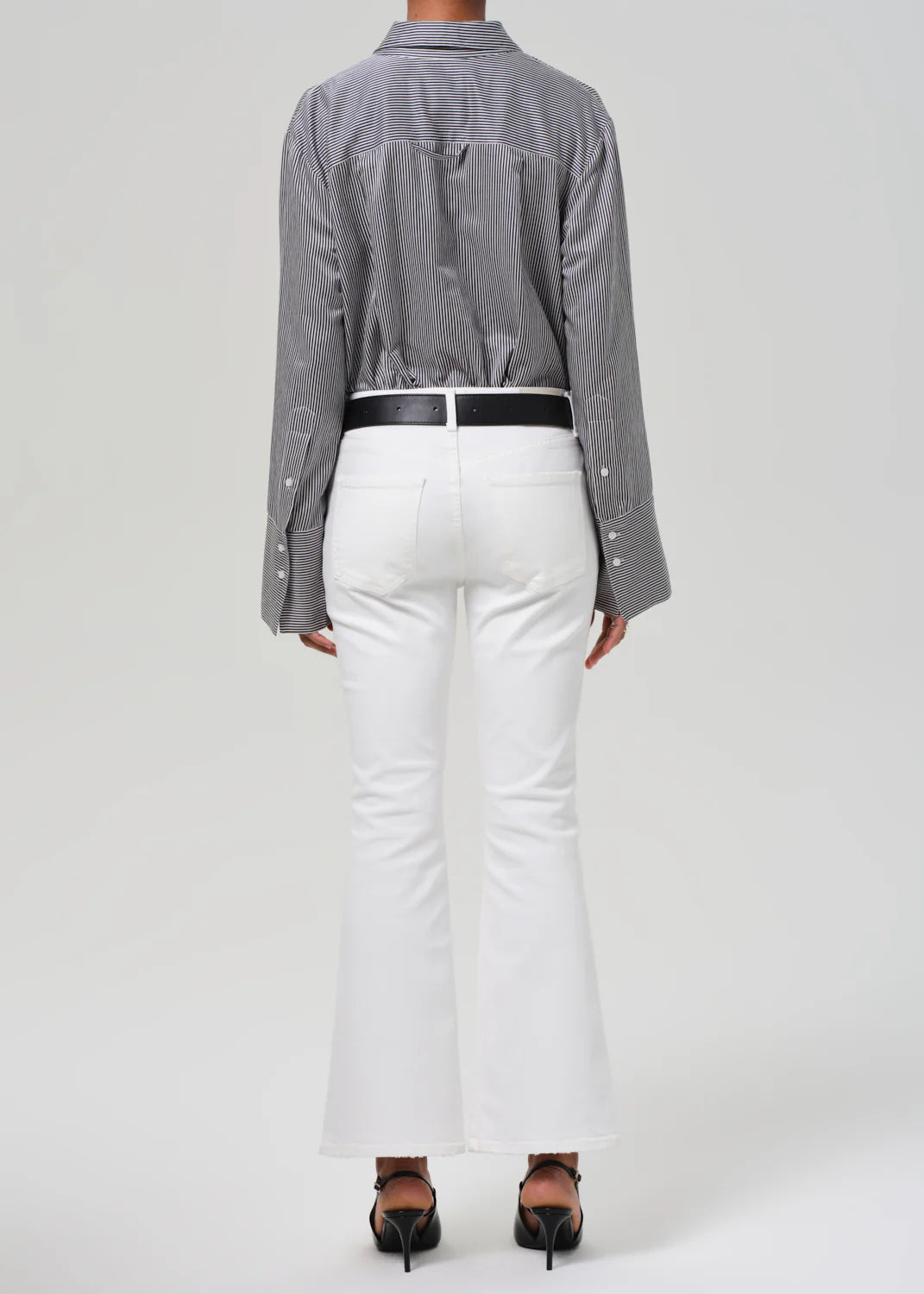 Lilah High Rise Bootcut 32.5" in Soft White