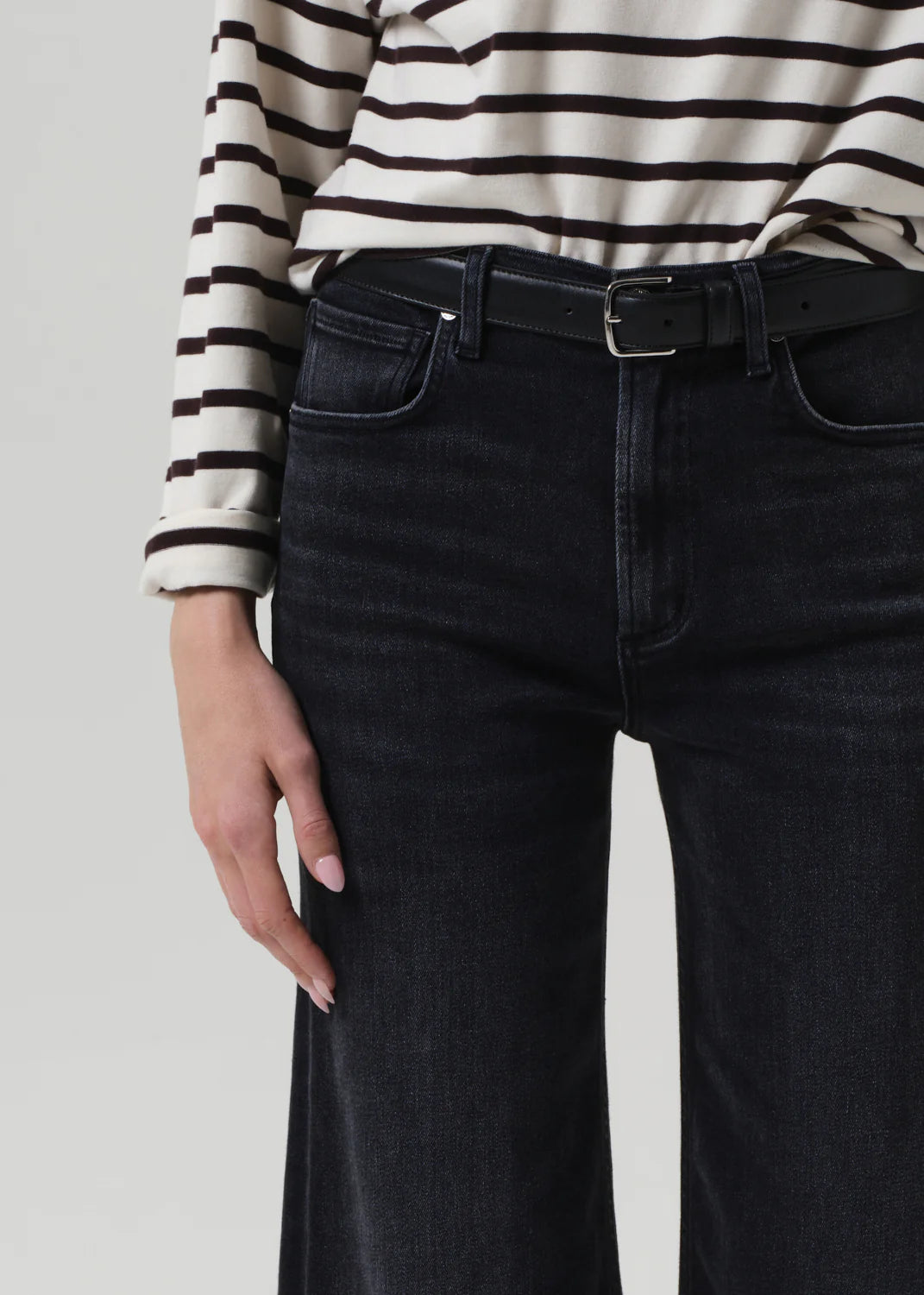 Lyra Wide Leg Crop Raw Hem In Medallion