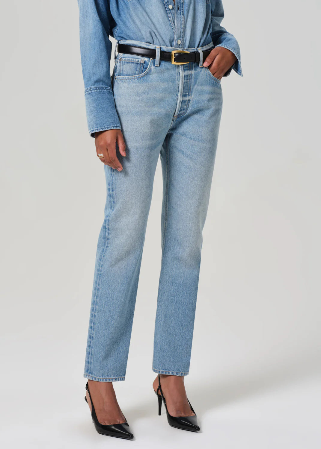 Blaine High Rise Straight in Gemini