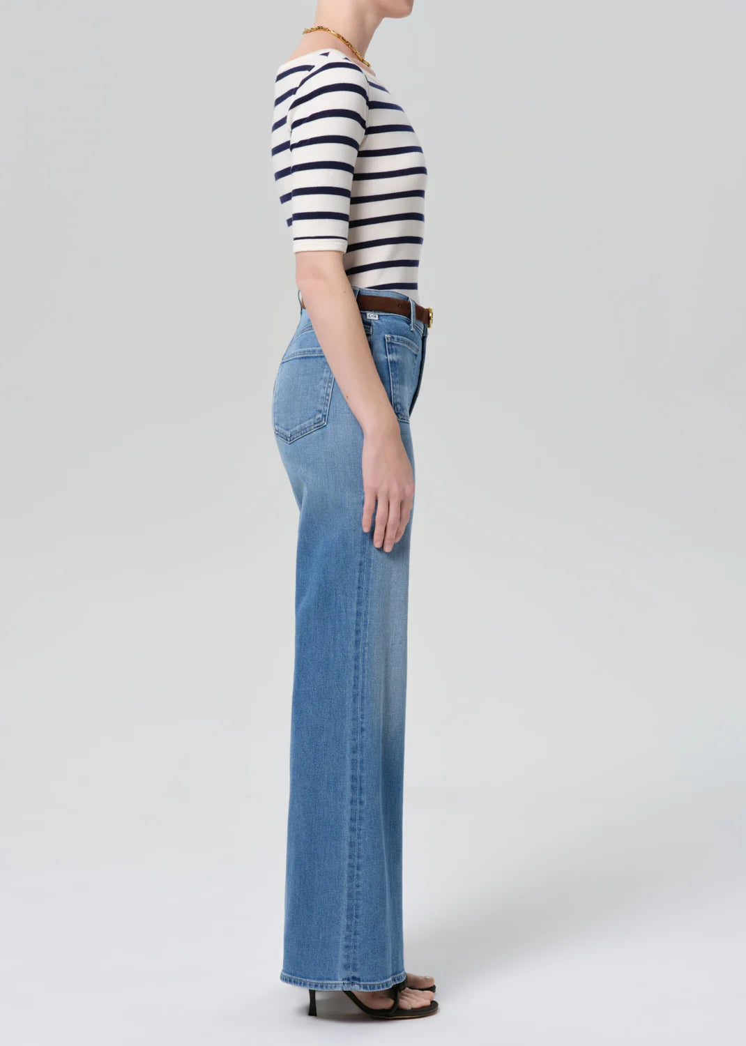 Kimberly Patch Pocket Flare in Adore