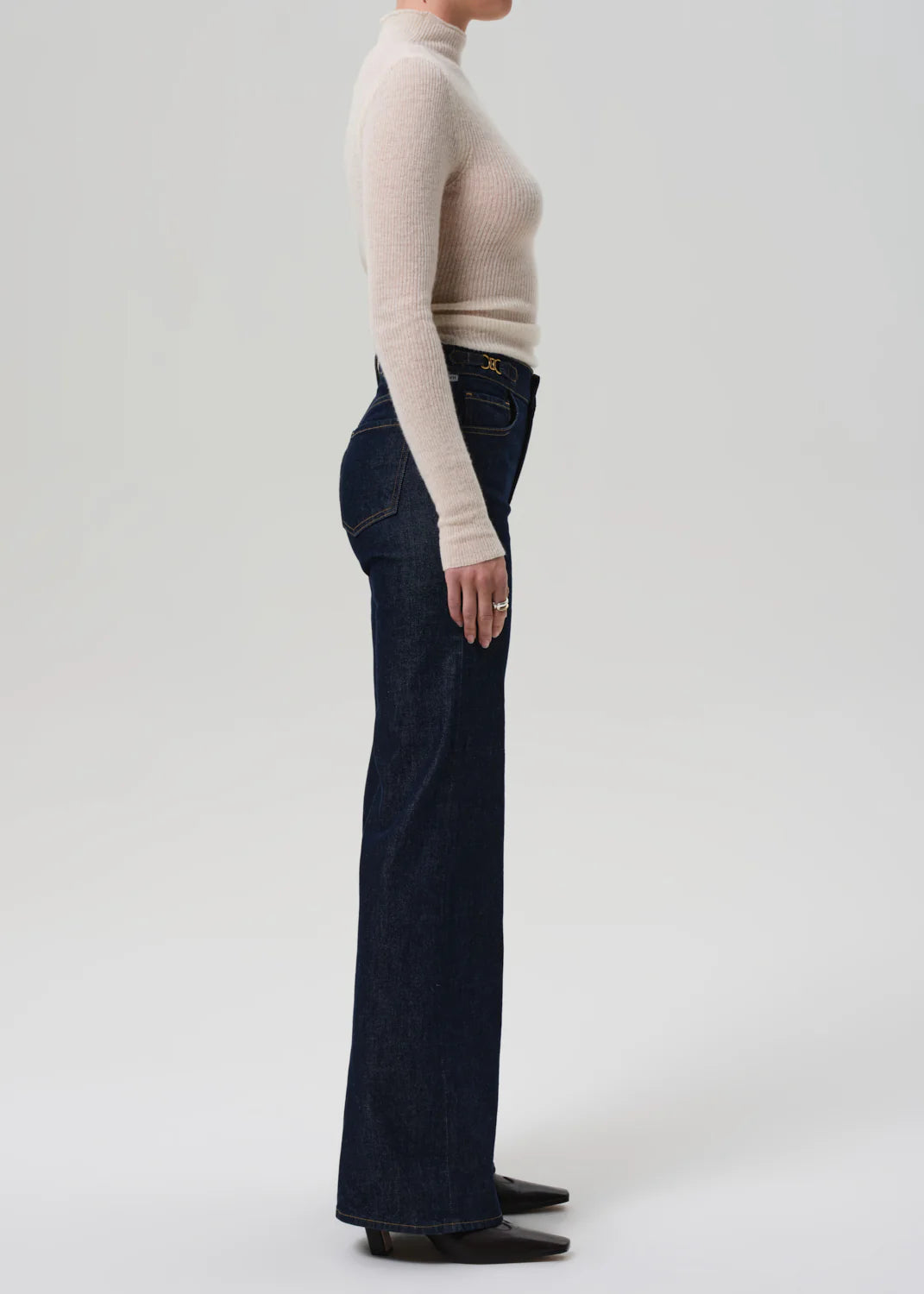 Kimberly Flare With Horsebit in Helia