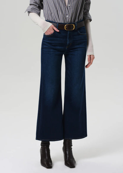 Lyra Wide Leg Crop Clean Hem in Dakota