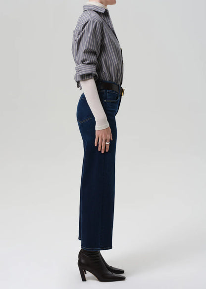 Lyra Wide Leg Crop Clean Hem in Dakota