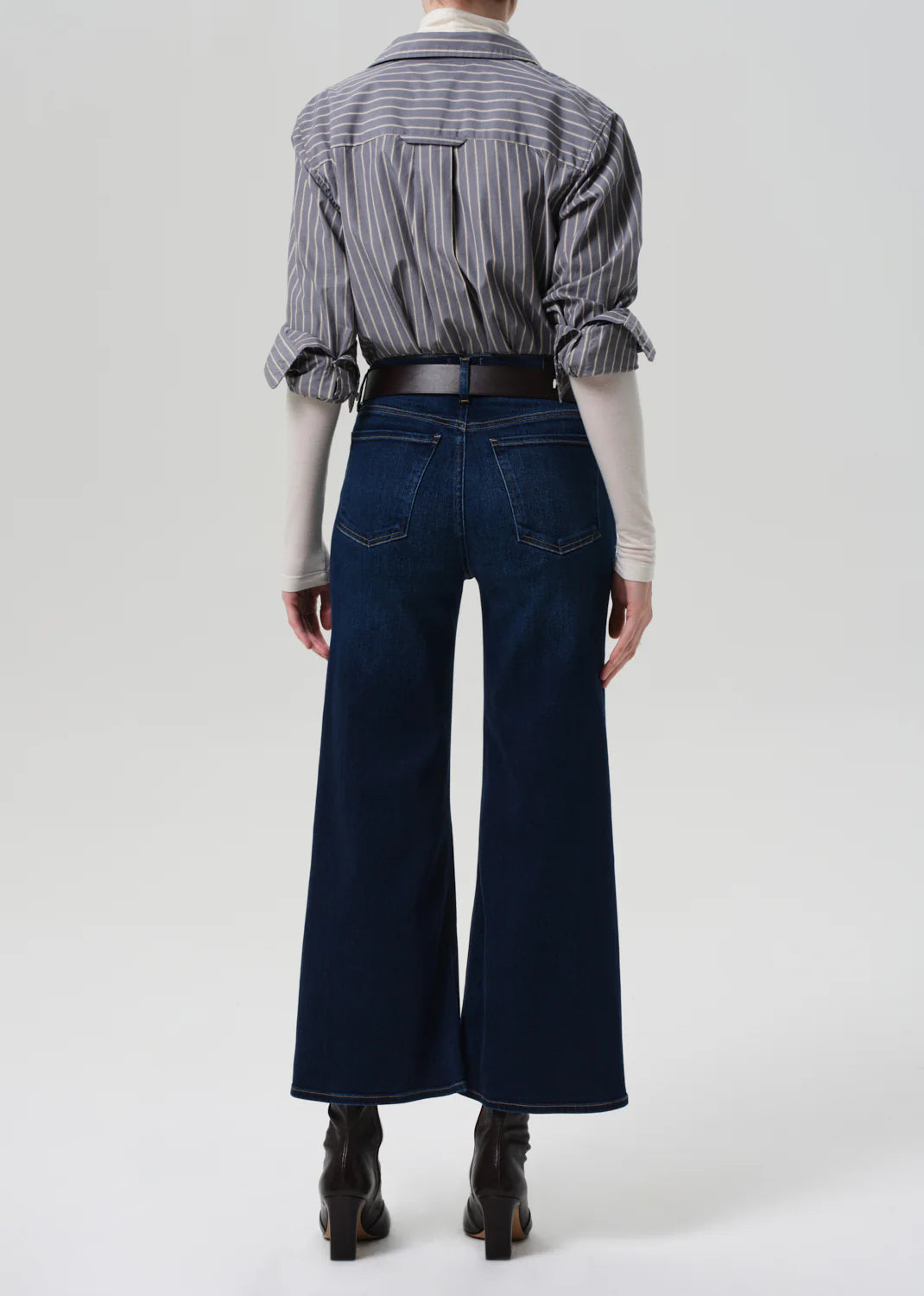 Lyra Wide Leg Crop Clean Hem in Dakota