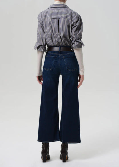 Lyra Wide Leg Crop Clean Hem in Dakota